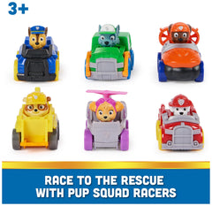 Paw Patrol Pup Squad Racer Skye toy car for fast-paced aerial-style adventures.
