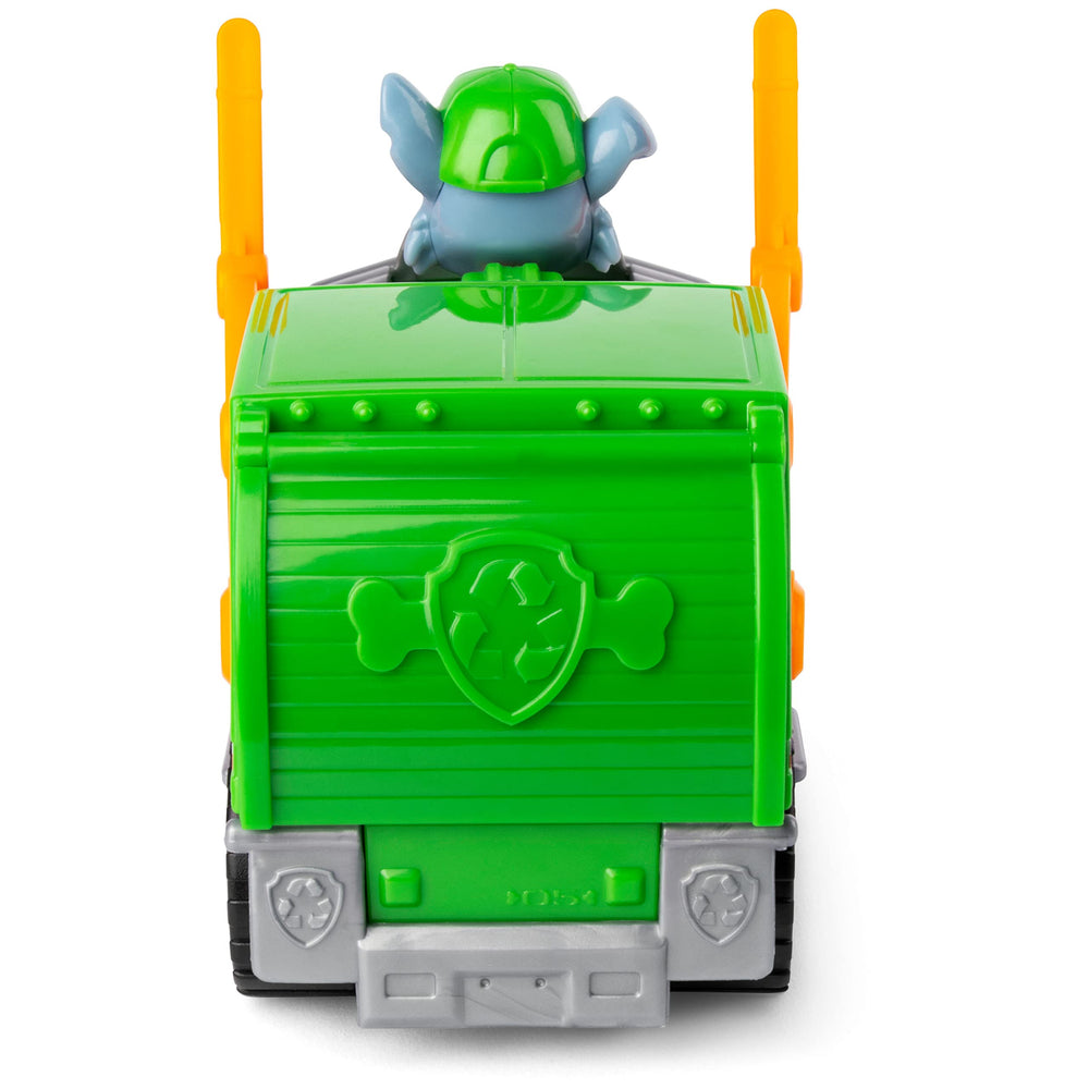 PAW Patrol recycling vehicle wheels in motion for smooth rolling play
