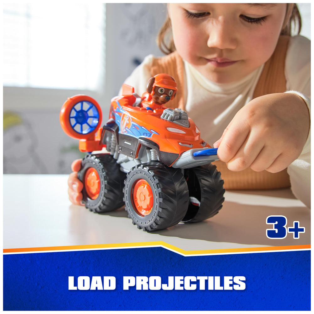 Projectile launcher enables action-packed pretend rescues with Zuma.