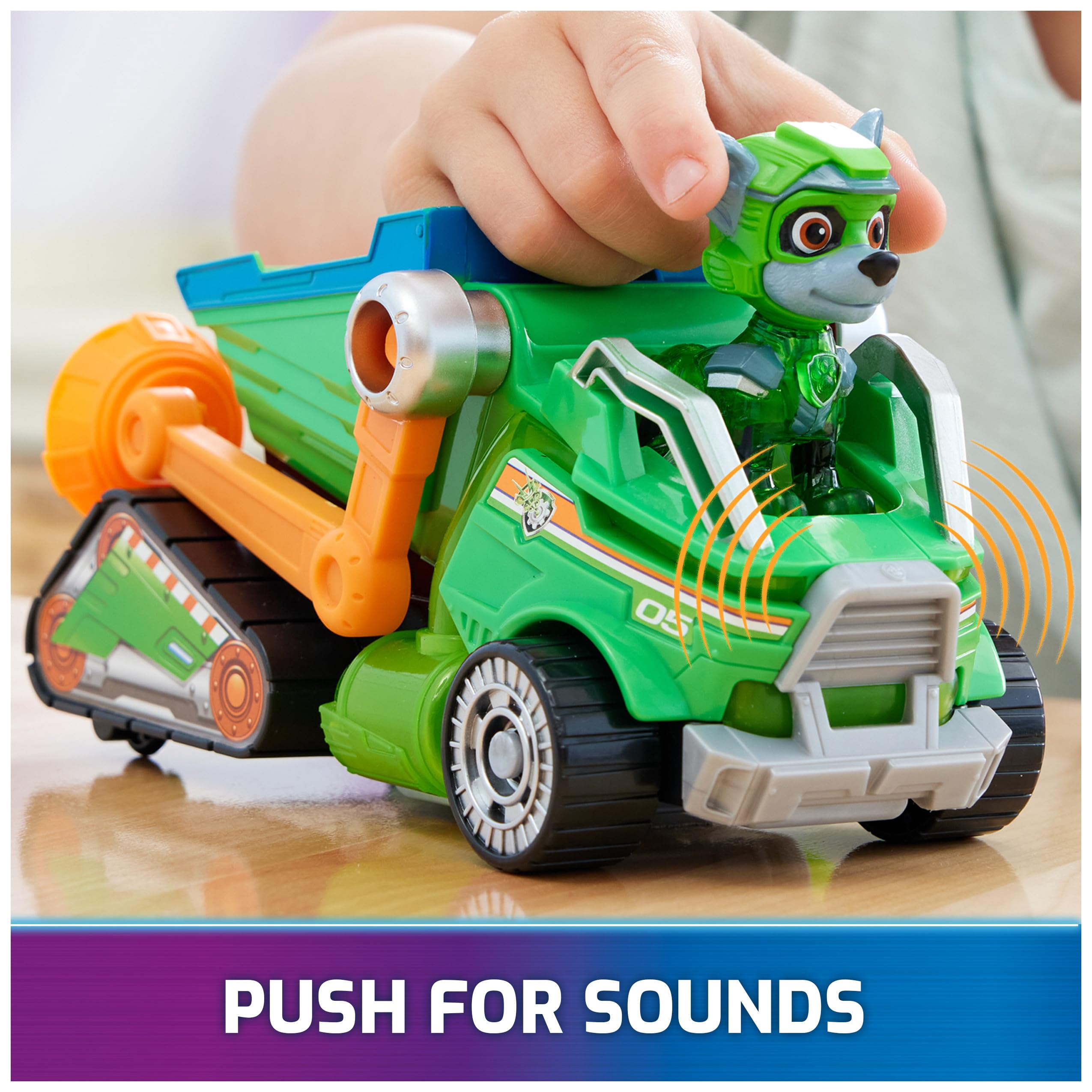 Paw Patrol Rocky seat clip activation triggers illumination