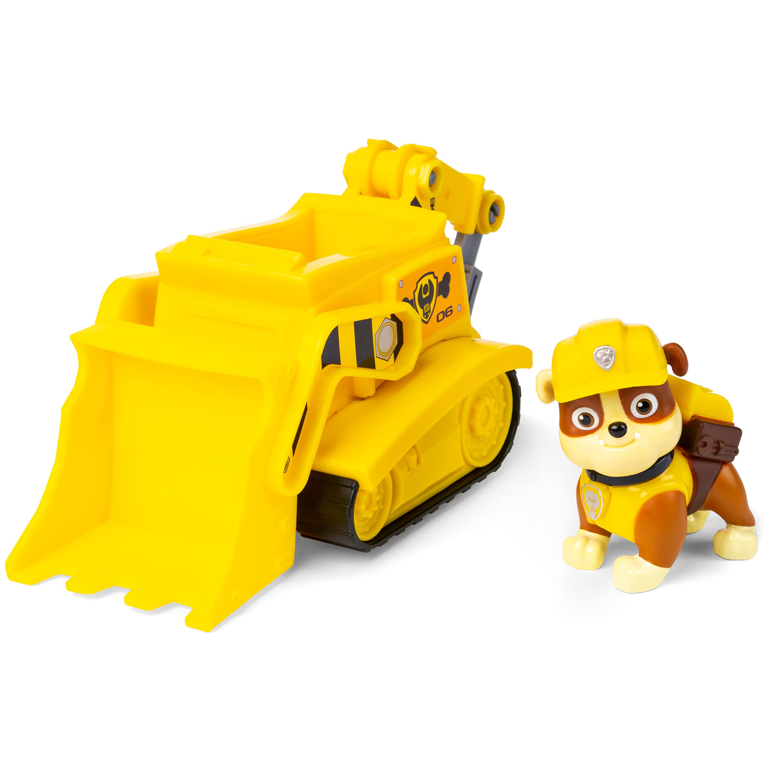 Collectible Rubble figure included for authentic PAW Patrol role-play