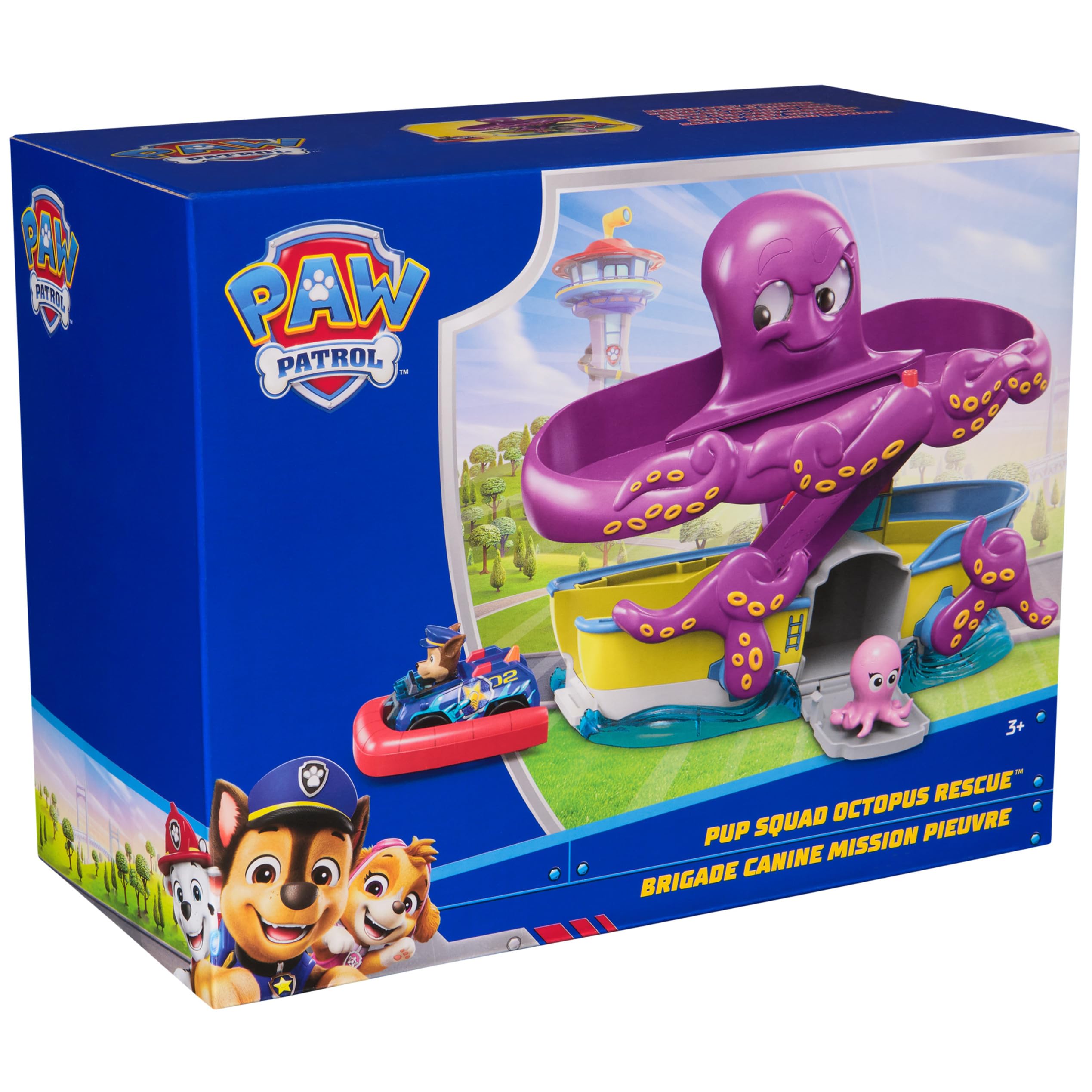 PAW Patrol ship-top racetrack scene for storytelling and role play