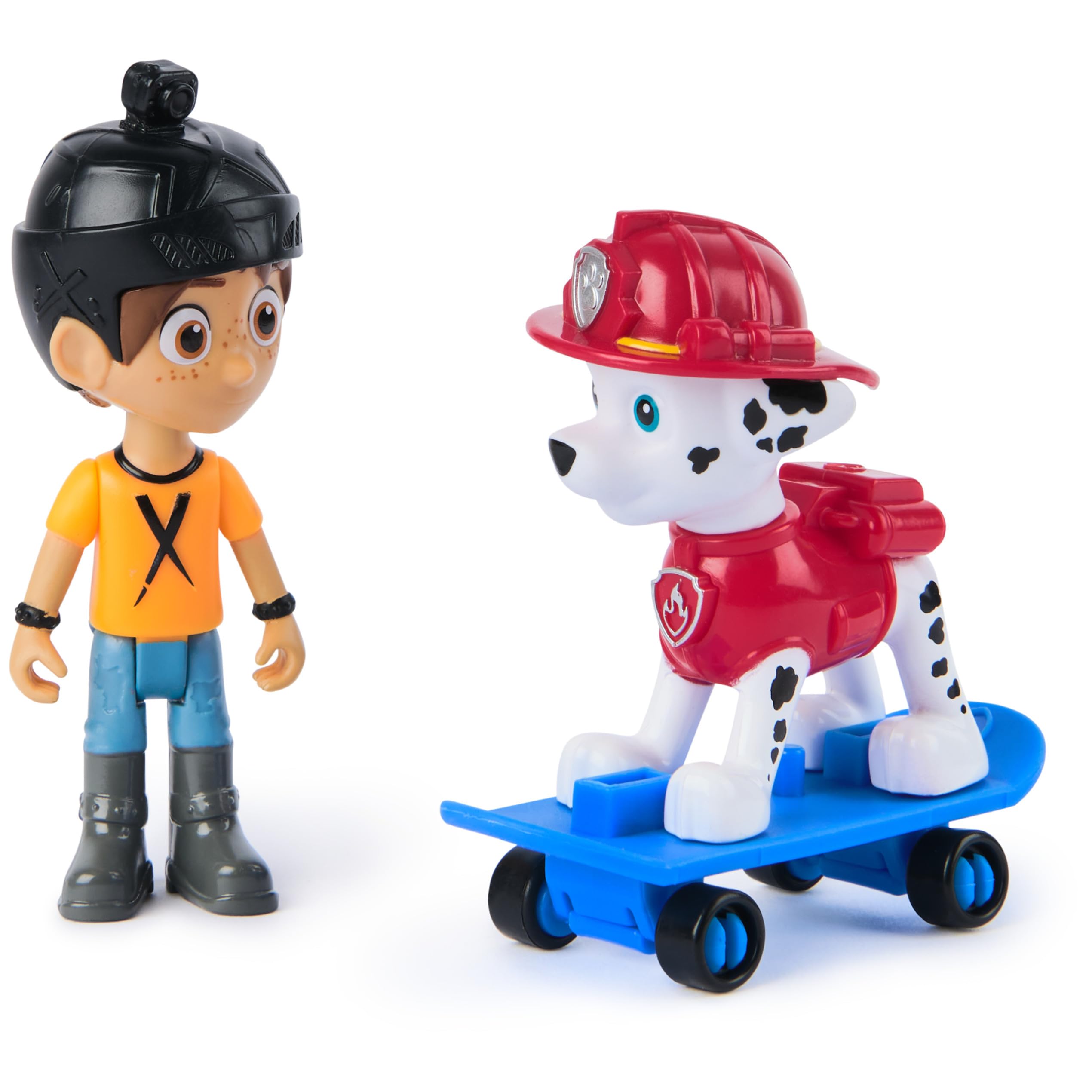 Paw Patrol skateboard action adds excitement to playtime.