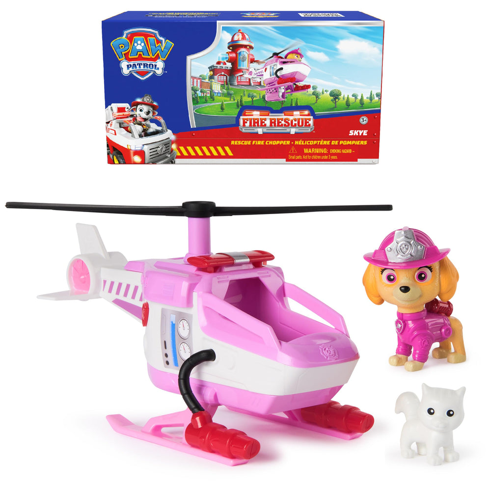 PAW Patrol Skye Rescue Fire Chopper in action for imaginative play