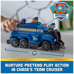 Chase figure atop the cruiser supports action-packed missions and storytelling.