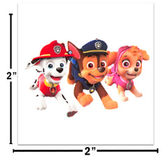To/from stickers labels for 24 students with the Paw Patrol theme