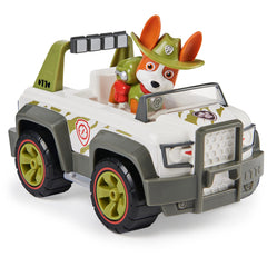 PAW Patrol Tracker Jungle Cruiser side view, rugged design for action-packed pretend play