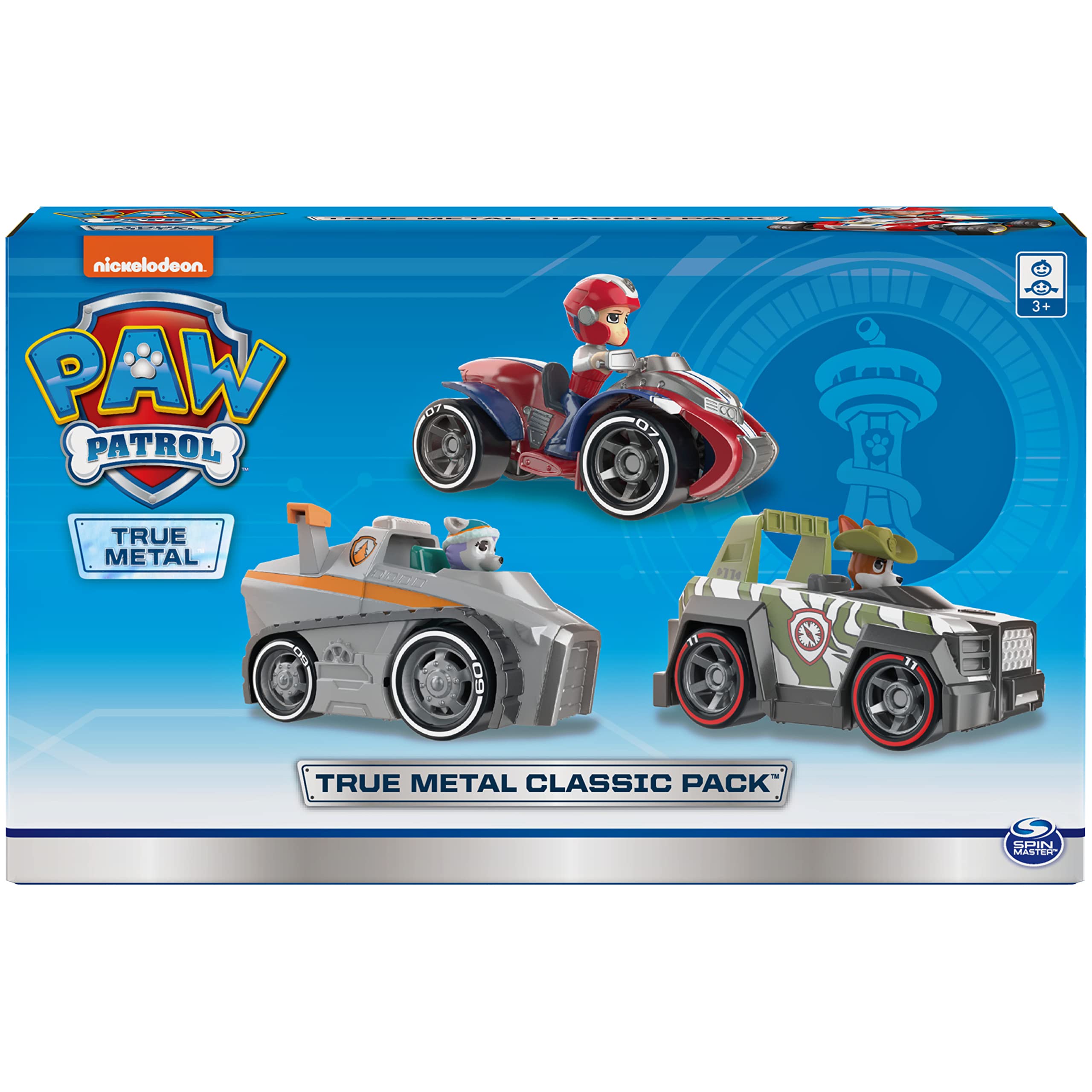 Paw Patrol True Metal Tracker vehicle designed for high-speed rescue missions.