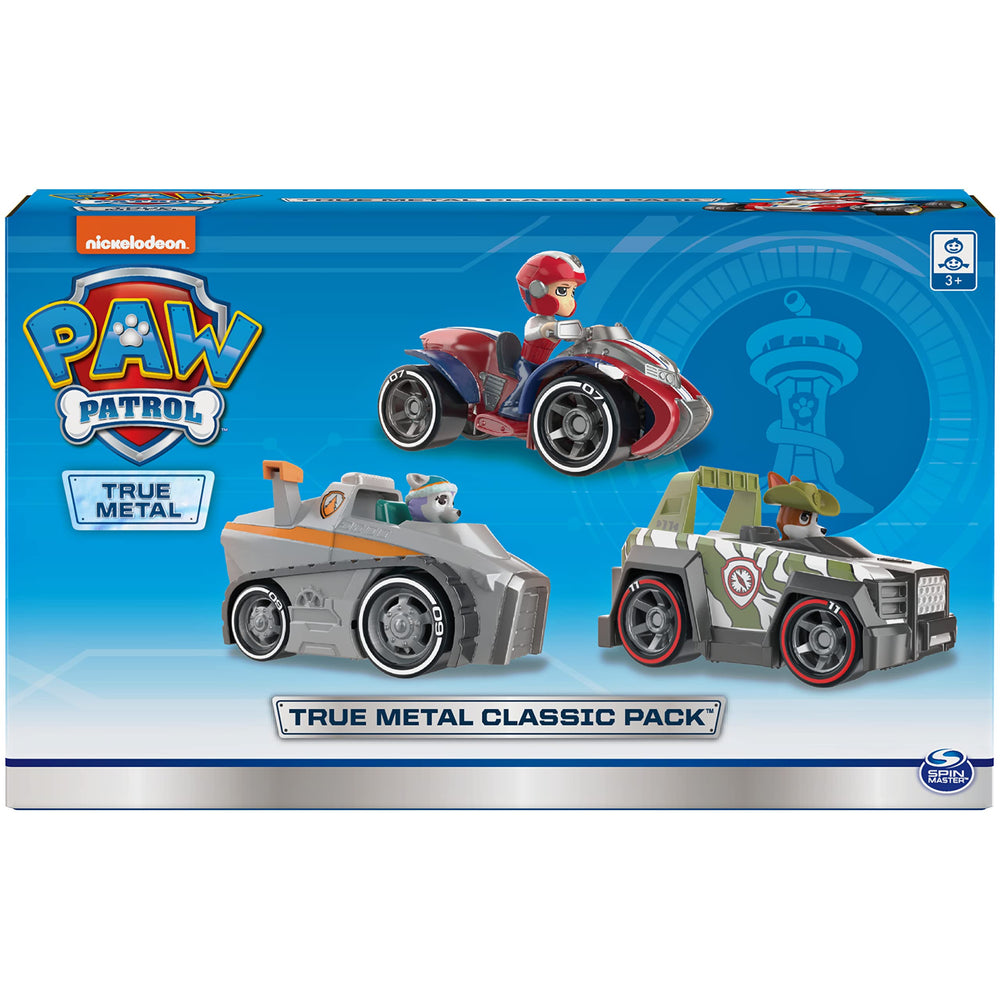 Paw Patrol True Metal Tracker vehicle designed for high-speed rescue missions.