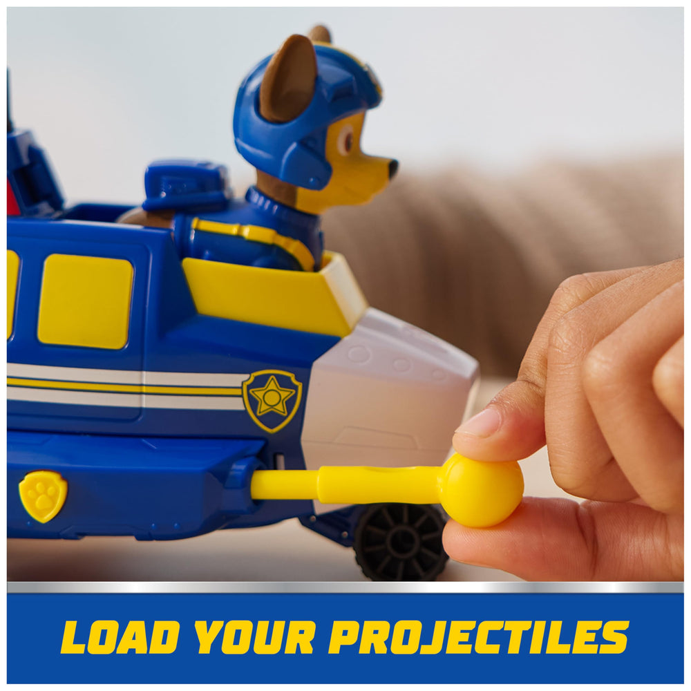 Two included rescue projectiles expand playtime possibilities and action-packed adventures.