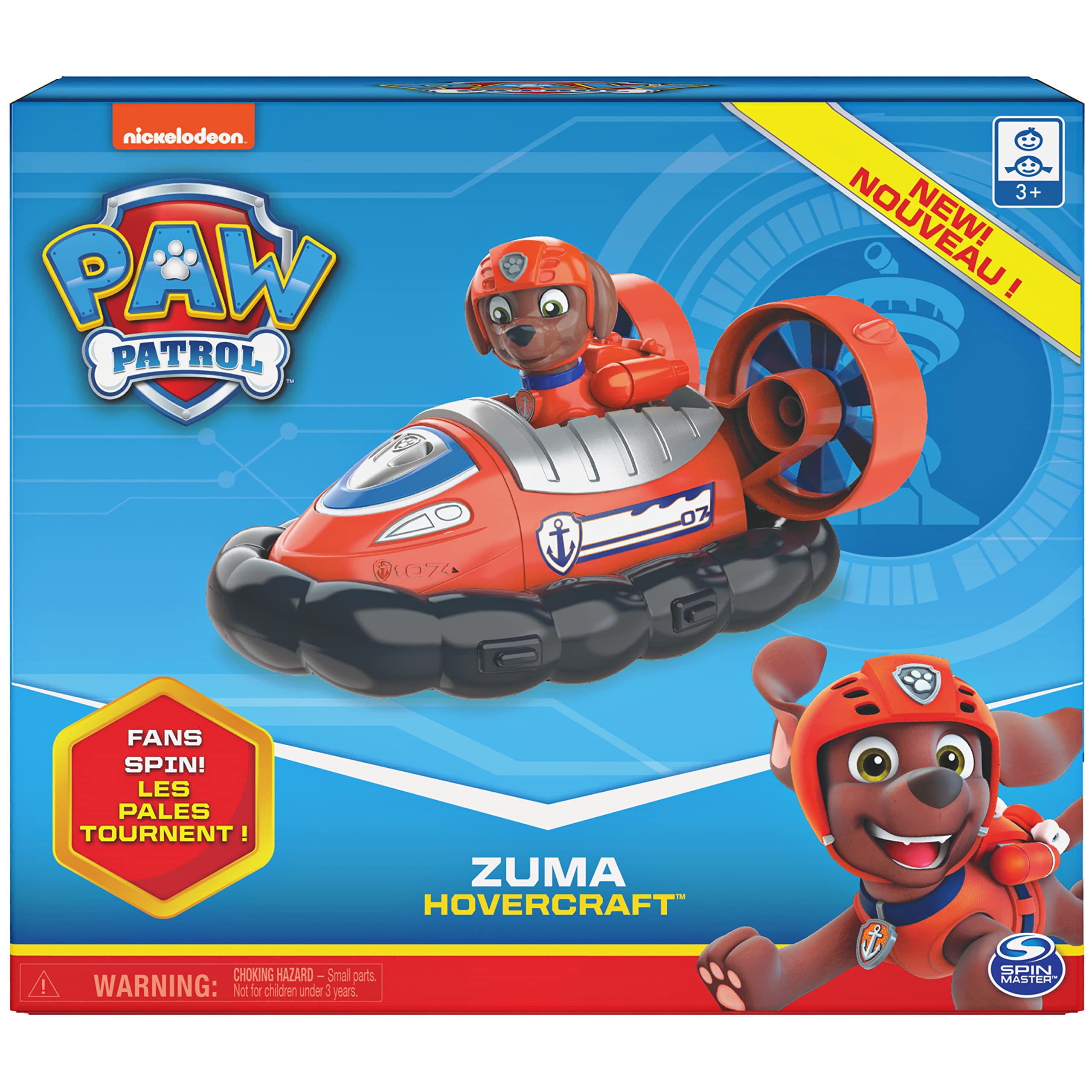 Collectible Zuma figure with hovercraft for immersive pretend rescues.