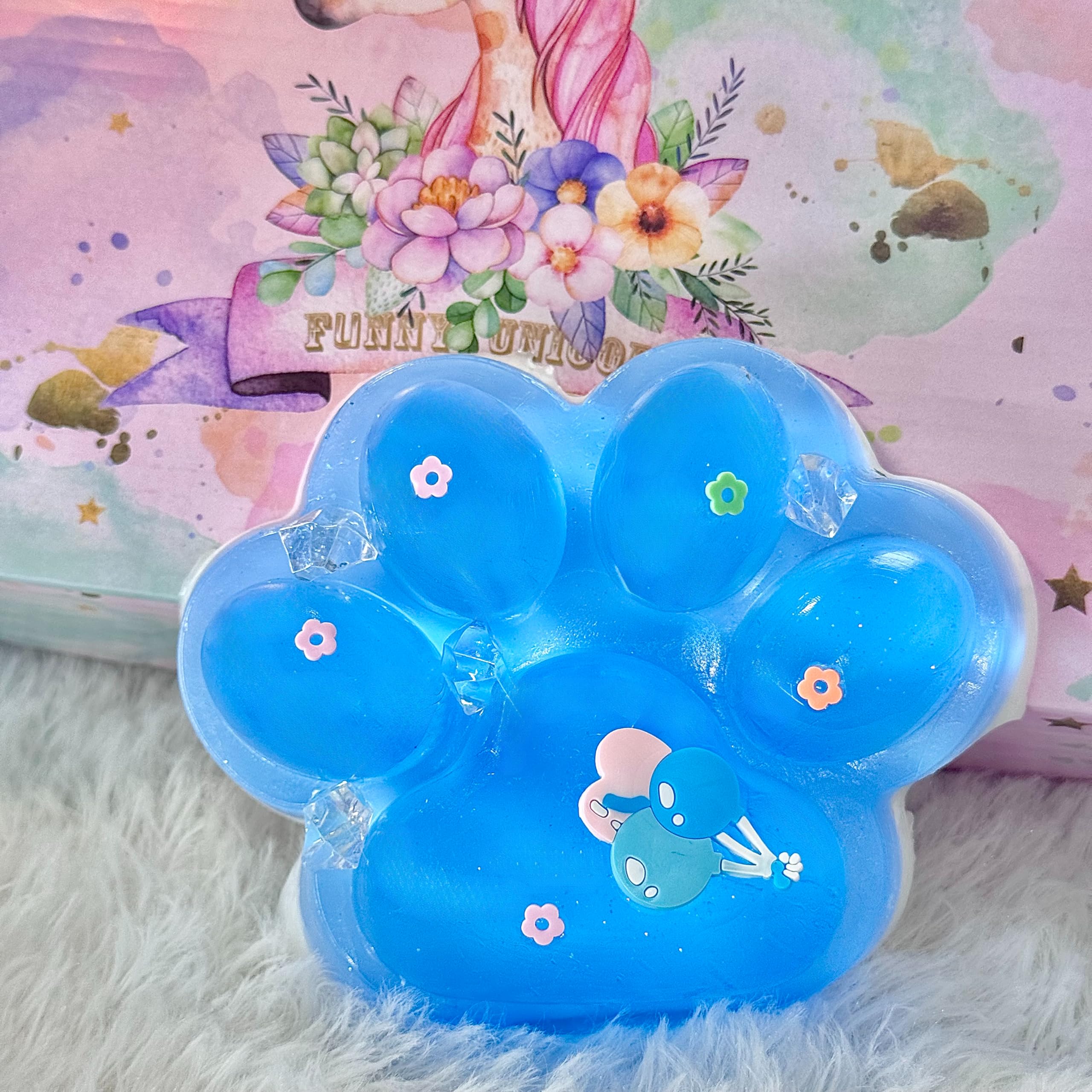 Pawfect Tail Big Taba Squishy Paw packaged as a cute novelty gift