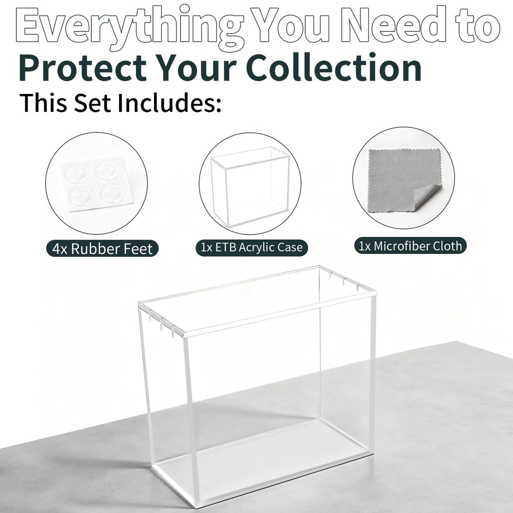 Paxato ETB Case includes non-slip feet for stable display