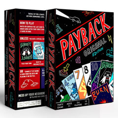 PAYBACK in play scene showing fast-paced chaos and laughter for all ages.
