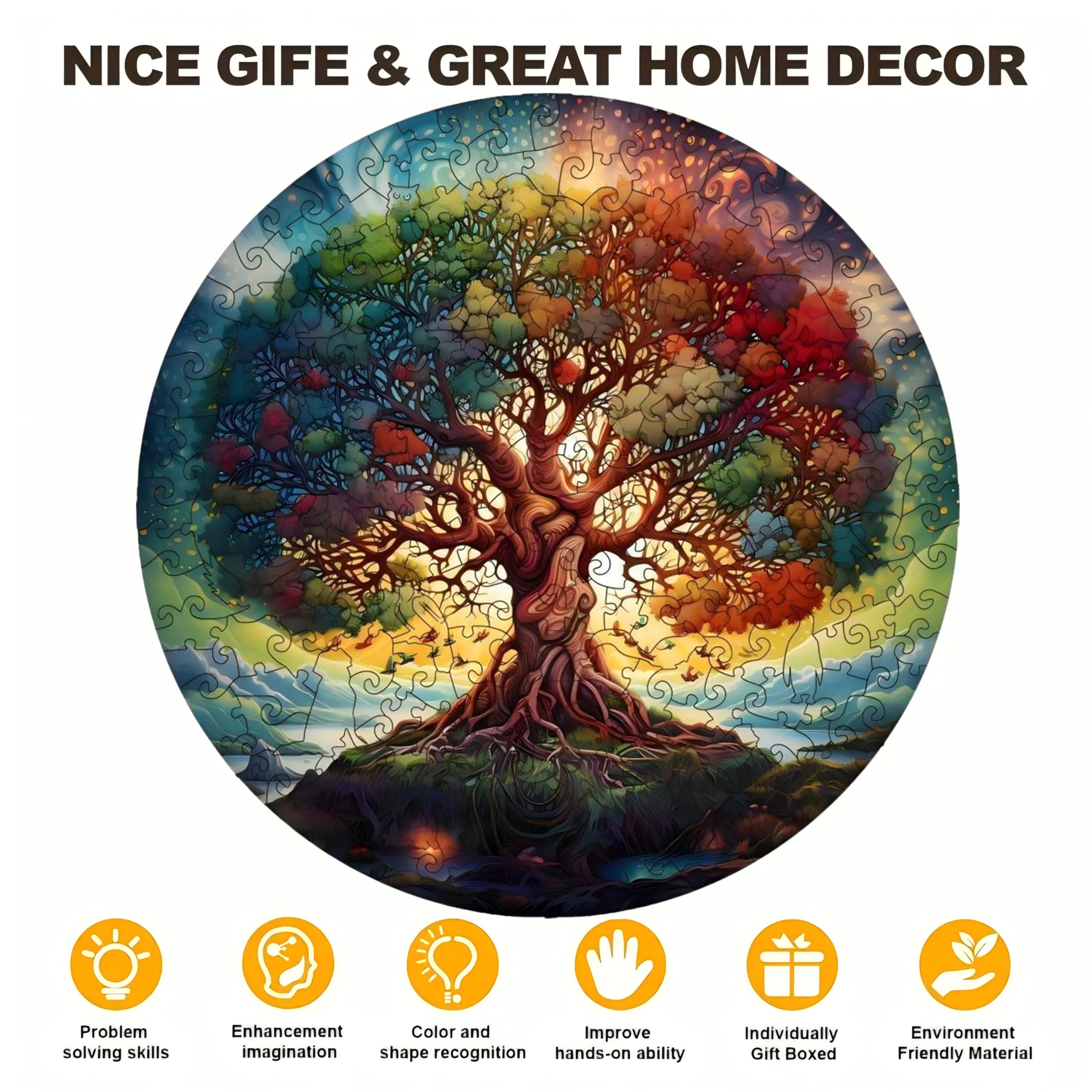 PAYJIK basswood puzzle with smooth edges and durable finish