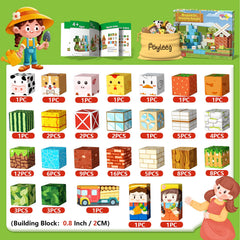 Payleeg magnetic blocks sturdy magnets for durable construction and open-ended exploration.
