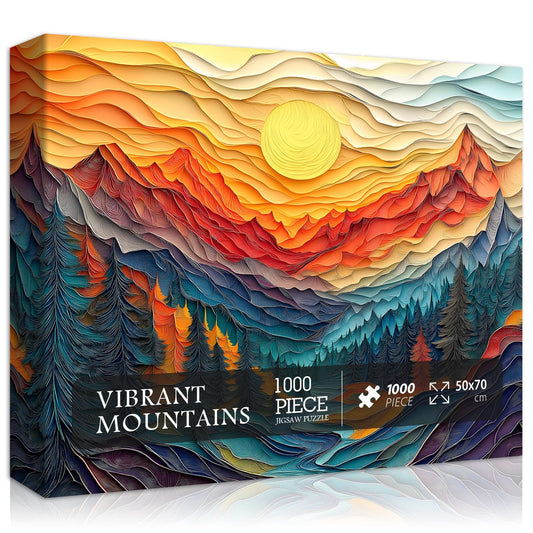 Pazzocenter mountain puzzle box and poster reference for easy assembly