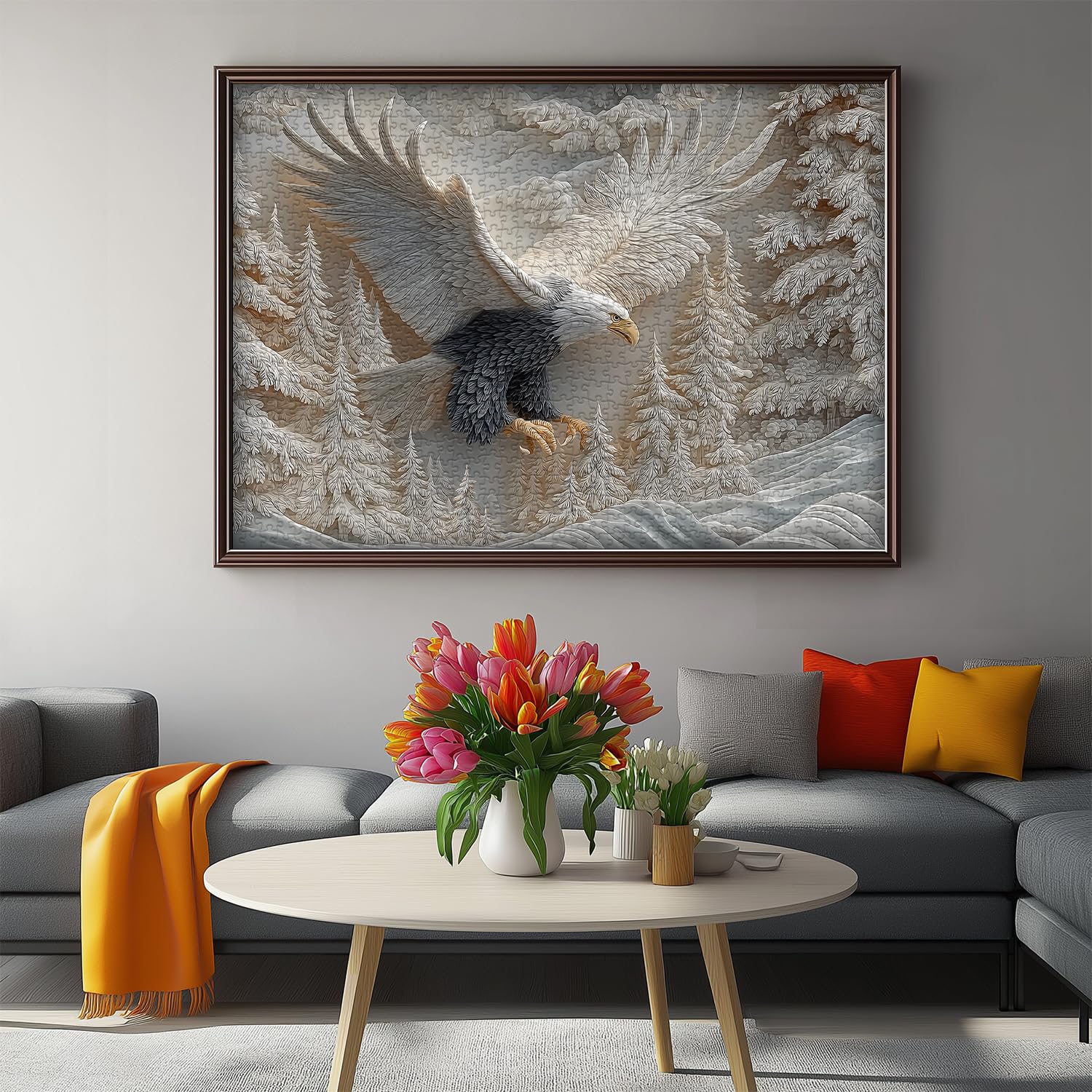 Pazzocenter The Carved Eagle features precise interlocking pieces for smooth assembly.