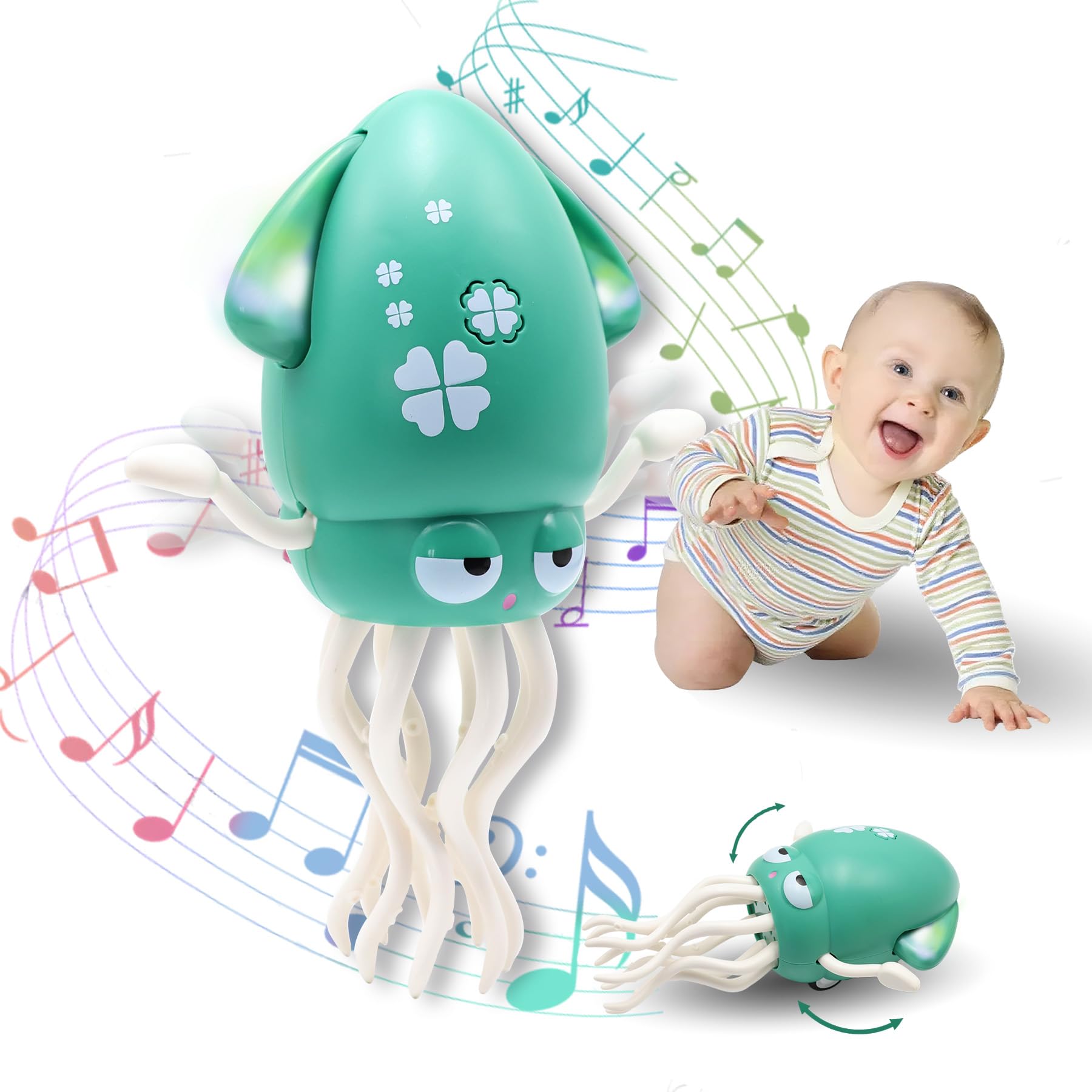Pbooo Tummy Time Toy encourages lifting heads and exploring during tummy time.