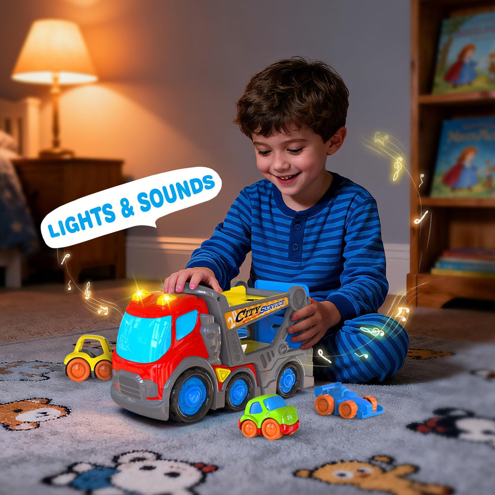 P&C small forklift toy features compact size for indoor or outdoor play.