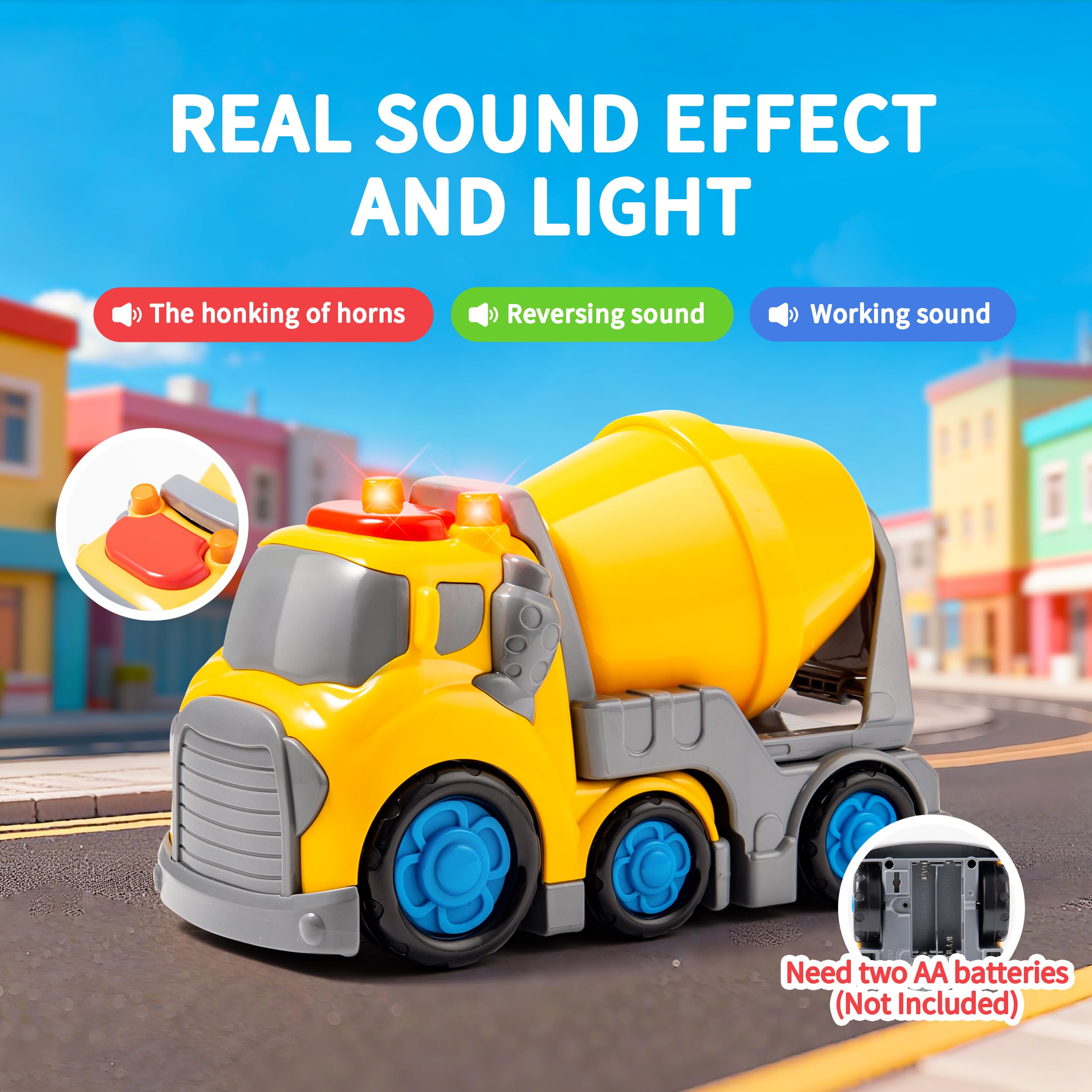 P&C bulldozer side view adds realistic street scene play