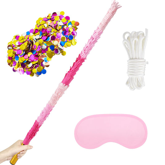 PCFING pinata stick 30inch with bright tassels highlights party visuals and fun.