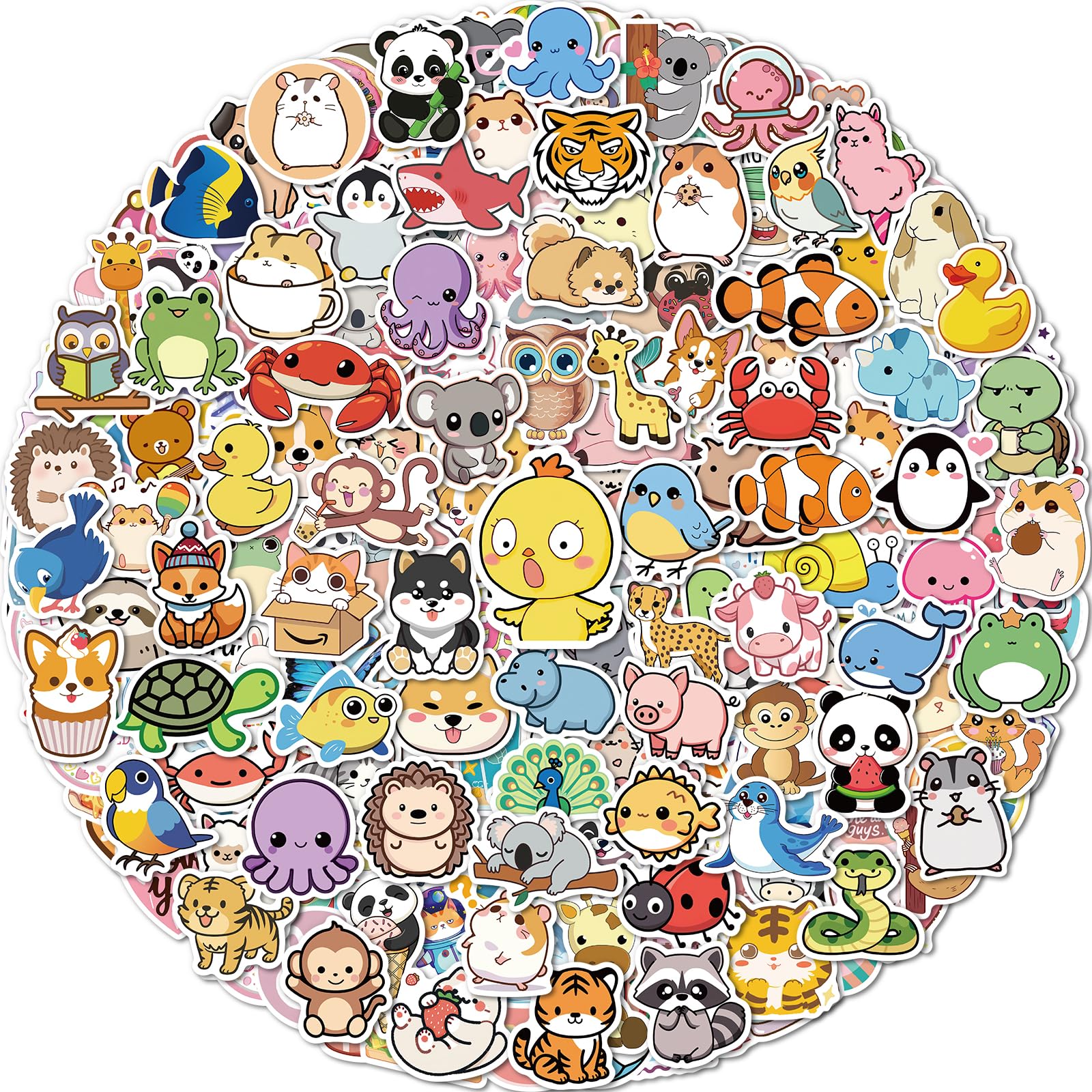 pcnearty water bottle stickers with animal designs for daily use