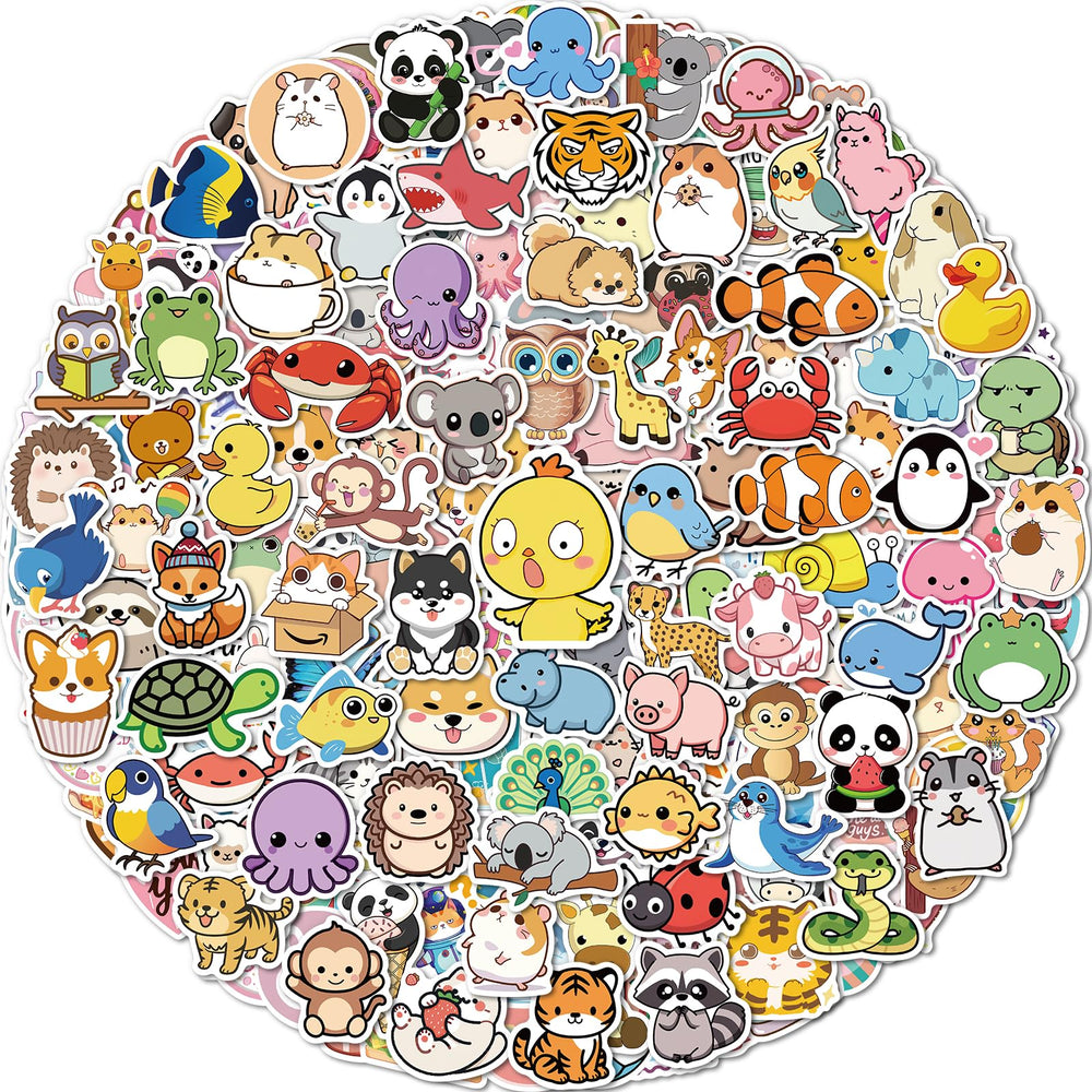 pcnearty water bottle stickers with animal designs for daily use