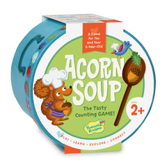 Peaceable Kingdom Acorn Soup game cover inviting family play and imaginative learning