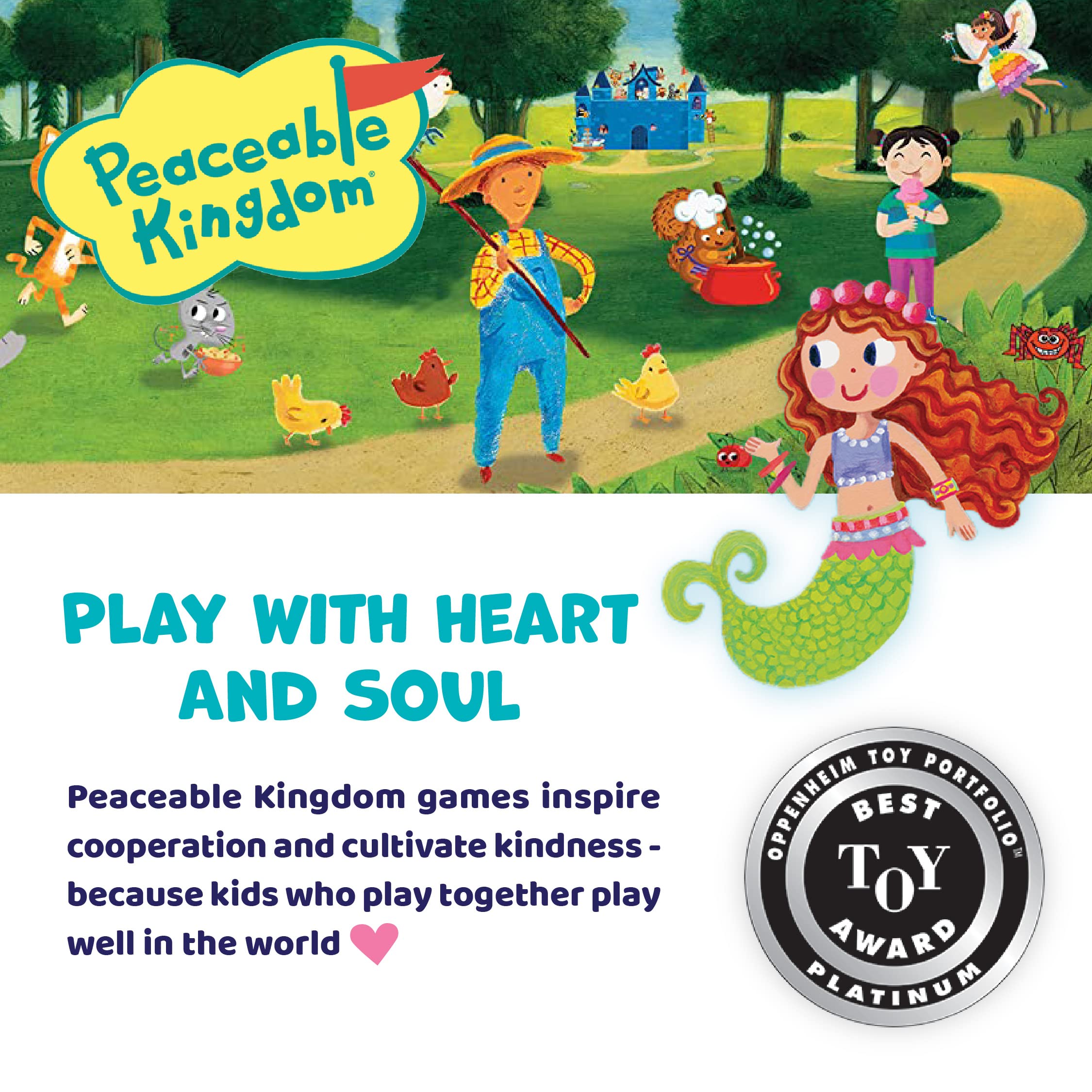 Peaceable Kingdom Good Housekeeping Best Toy Award badge.