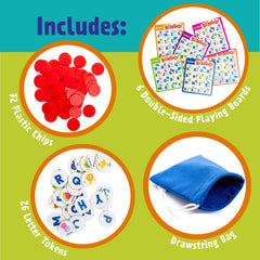 Peaceable Kingdom bingo chips to mark matches during play