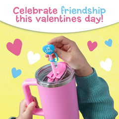 Peaceable Kingdom valentines back shows space for personalized messages.