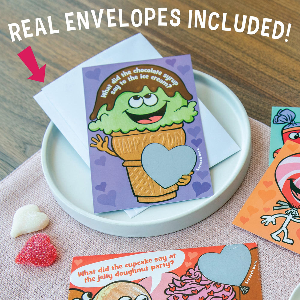 Peaceable Kingdom classroom party setup image inspires fun Valentine exchanges.