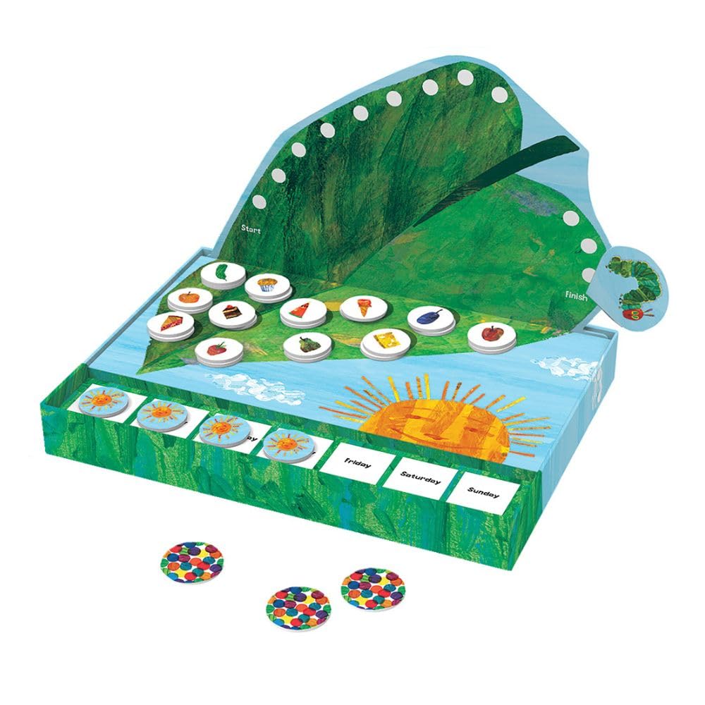 Sun tokens and days-of-week tracker from Peaceable Kingdom for sequencing play.