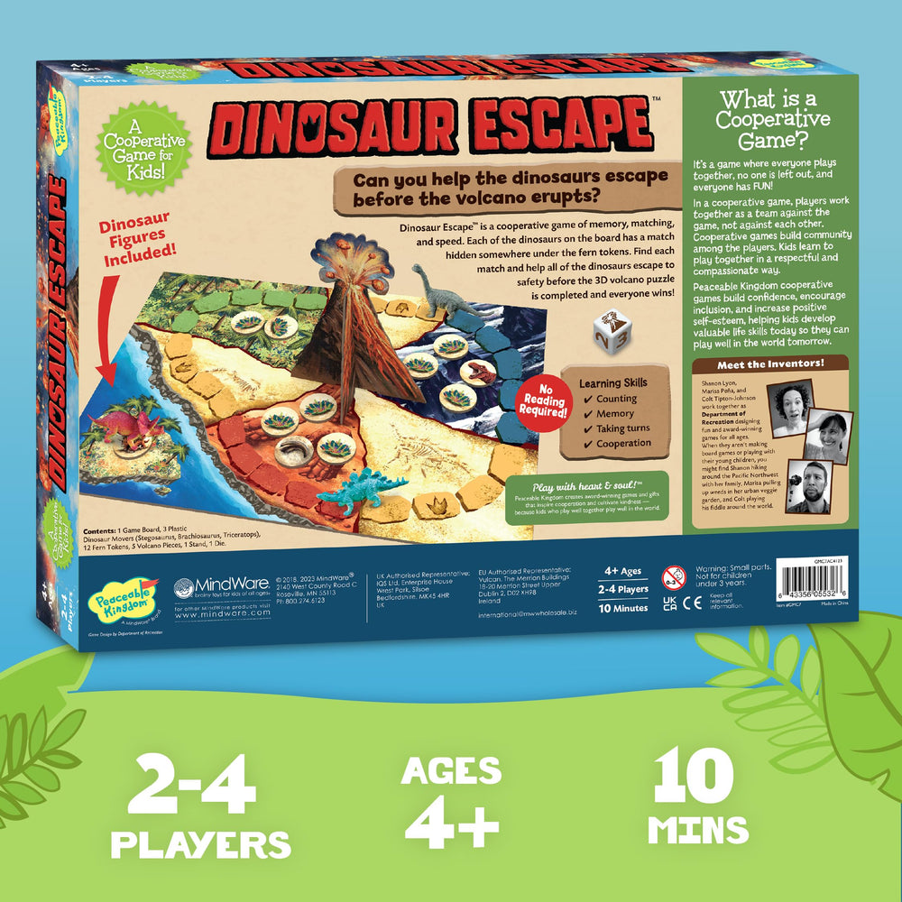Dice included add a touch of luck to cooperative goals.