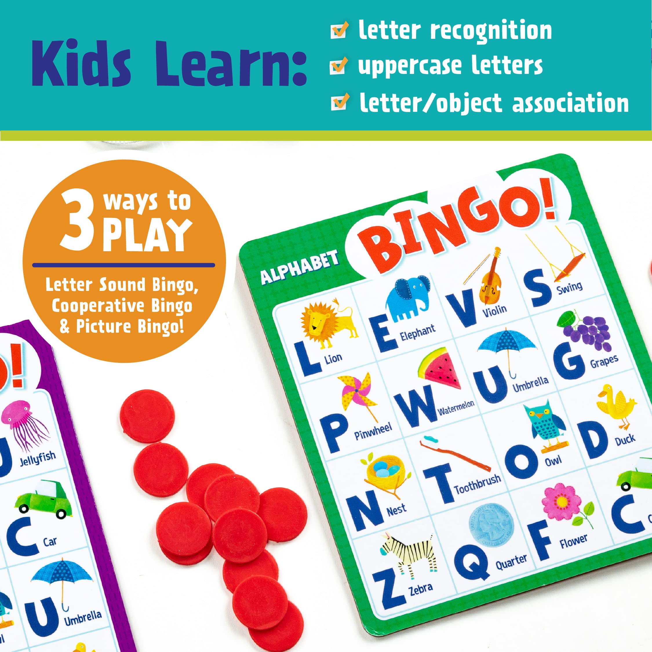 Peaceable Kingdom drawstring bag to store letters and tokens