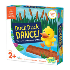 Peaceable Kingdom Duck Duck Dance includes parent guide for guided play.