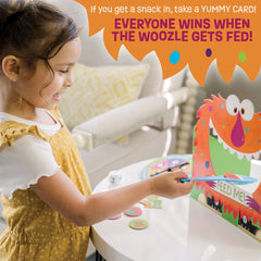 Peaceable Kingdom Feed the Woozle die adds quick excitement to group rounds.