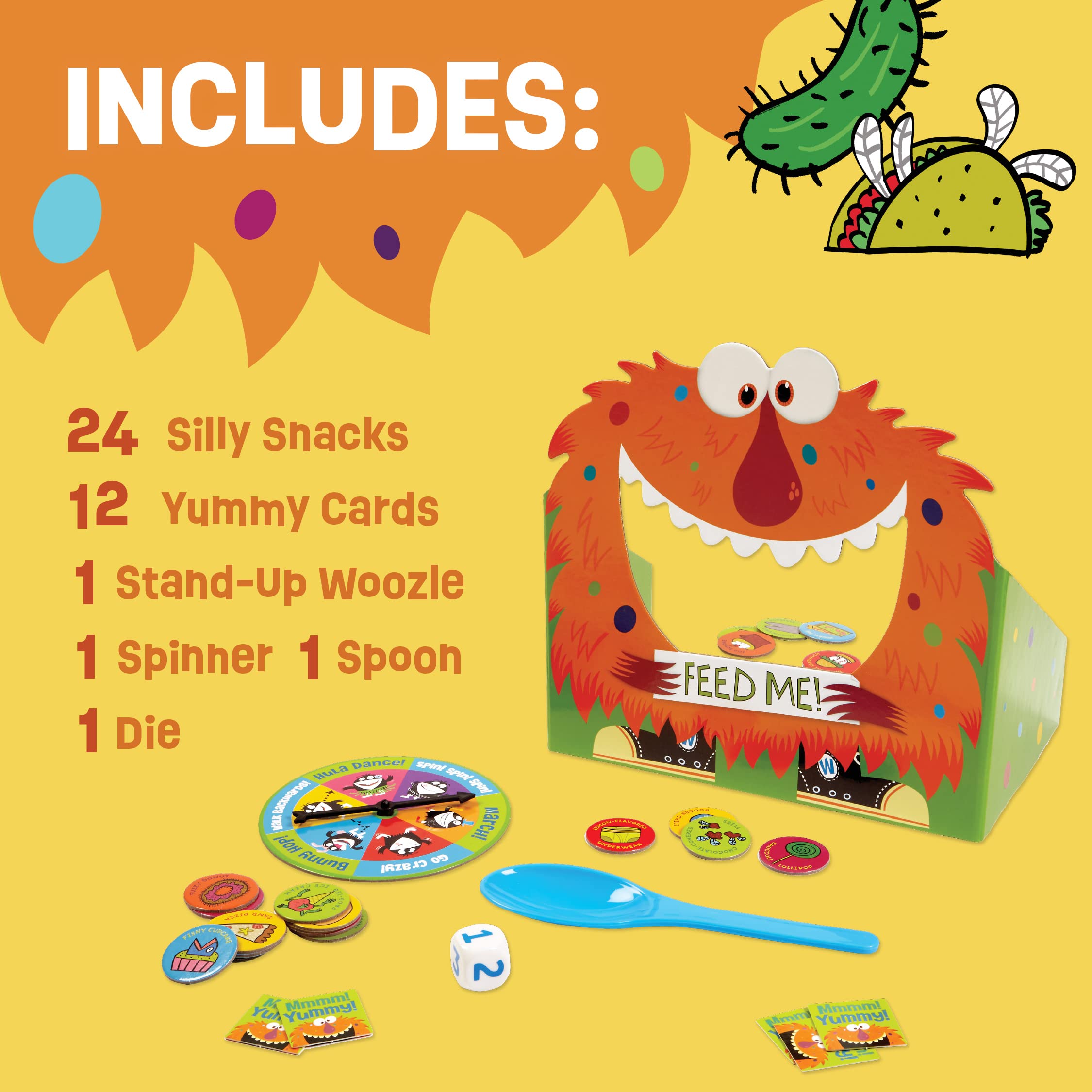 Peaceable Kingdom Feed the Woozle instructions provide clear setup for independent or guided play.