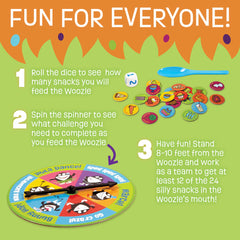 Peaceable Kingdom Feed the Woozle yummy-cards guide turns and shared choices during play.