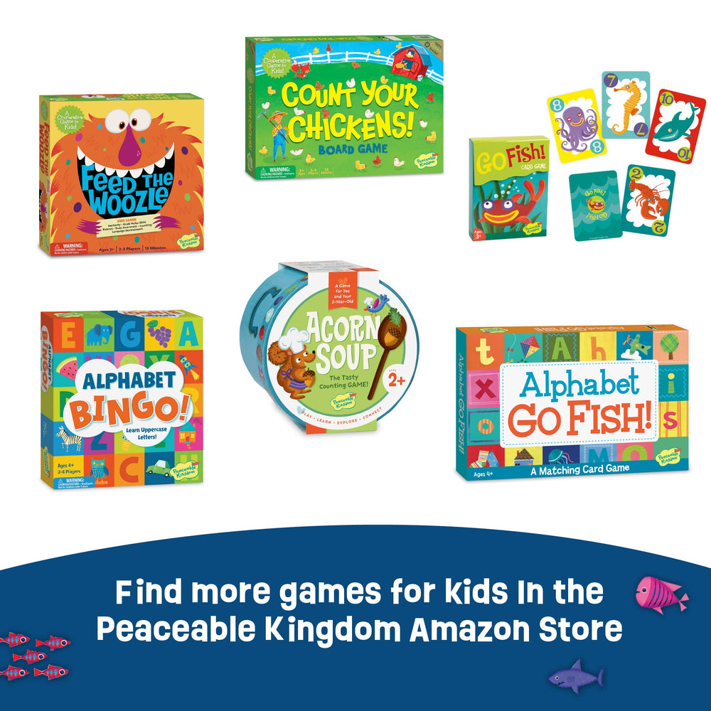 Peaceable Kingdom Fish Stix box back highlighting contents and portability