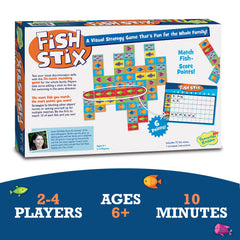 Peaceable Kingdom Fish Stix game play with two to four players in action