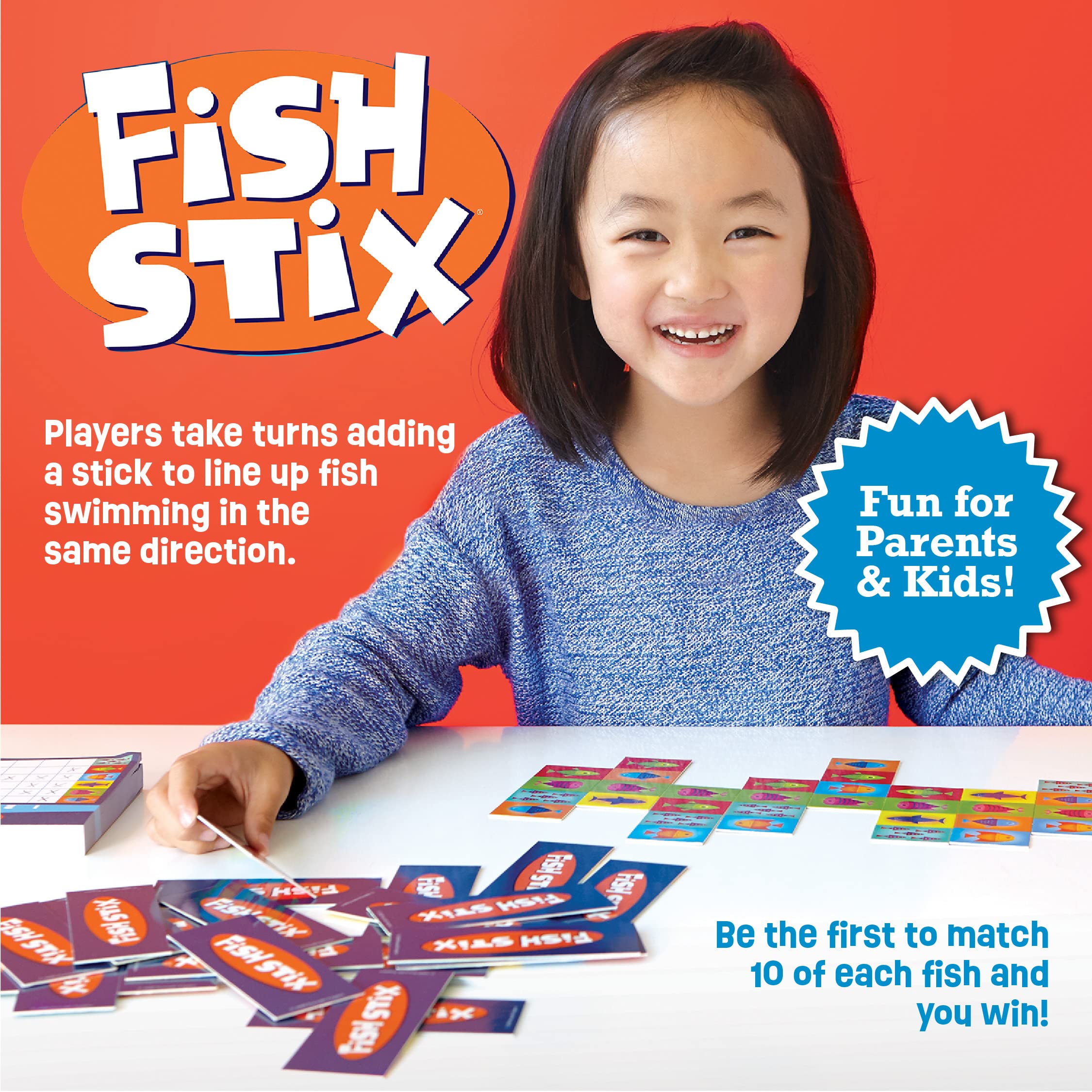 Peaceable Kingdom Fish Stix score pad ready for tracking points during play