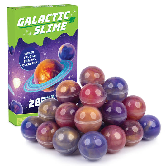 Peaceable Kingdom Galactic Slime Ball full set shows vibrant, mess-free play for kids
