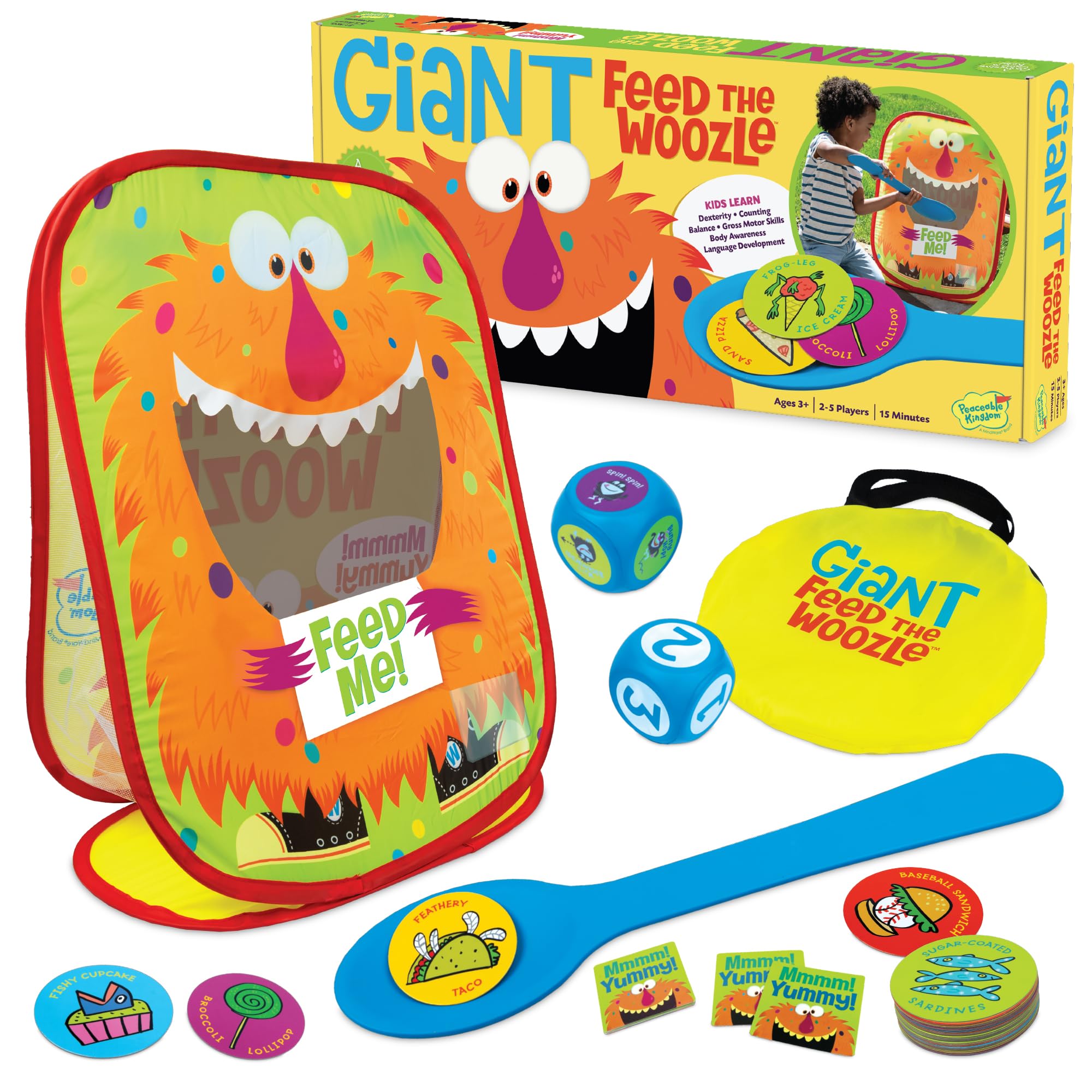 Peaceable Kingdom giant Woozle standup for interactive counting play