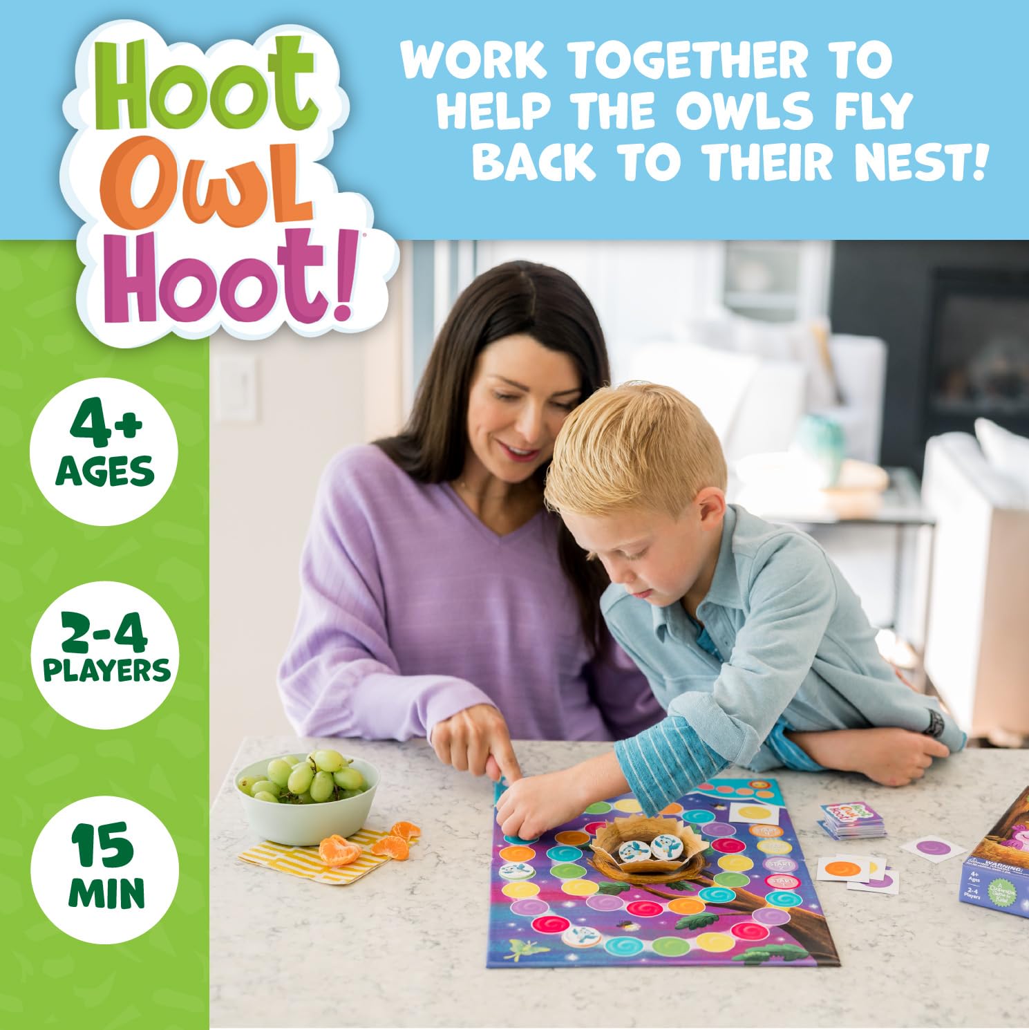 Peaceable Kingdom Hoot Owl Hoot owl tokens ready for teamwork