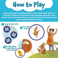 Peaceable Kingdom Jump Jump Joey toddler in action highlighting cooperative play