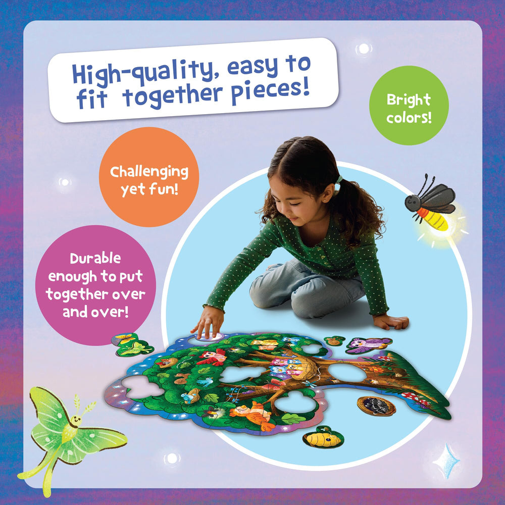 Peaceable Kingdom large-piece puzzle designed for kid friendly assembly.
