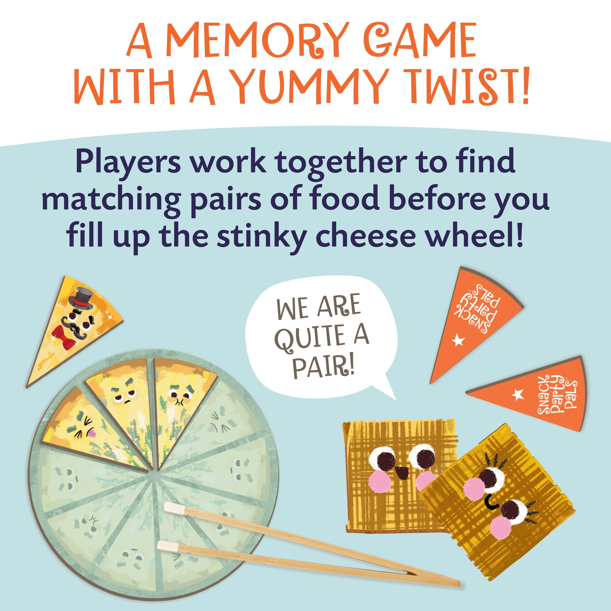 Peaceable Kingdom magic cheese wedge stands out as a special piece that keeps play engaging.