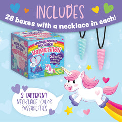 Peaceable Kingdom magical friends narwhal horn necklace included with each card